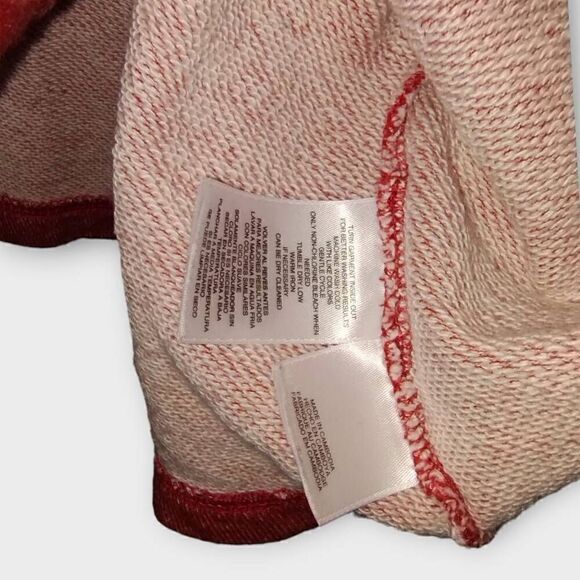 Anne Klein Top Shirt Womens Sz XLarge Red Silver Studs Pullover Sweatshirt - Picture 5 of 10